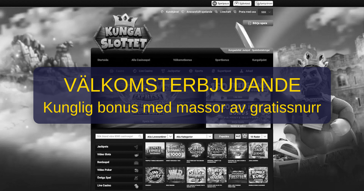Kungaslottet Casino - Officiell Sajt för Svenska Spelare