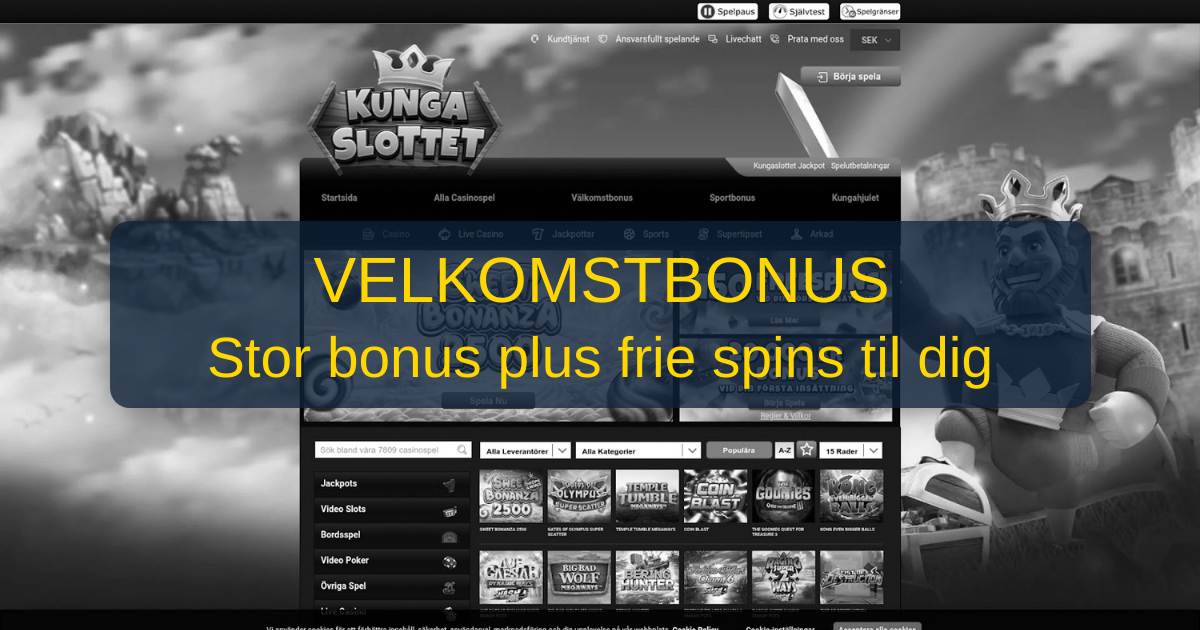 Kungaslottet Casino: Oplev Et Enestående Spiludvalg